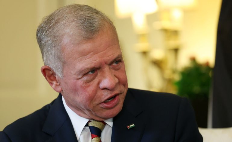 King Abdullah II Warns of Regional War, Calls for De-escalation in Middle East