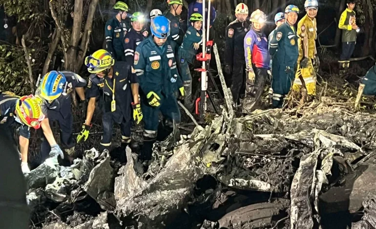 Plane Crash Near Bangkok Claims Nine Lives, Search Operation Underway