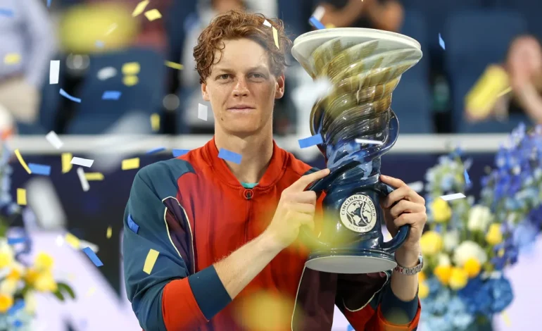 World Tennis Champion Sinner Claims Victory in Cincinnati Open Title, Defeating Tiafoe in Final