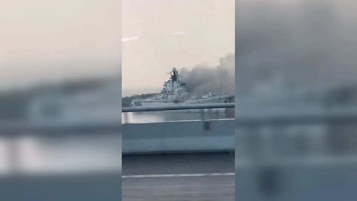 Fire Engulfs Former Soviet Aircraft Carrier in China, Threatening Theme Park Plans