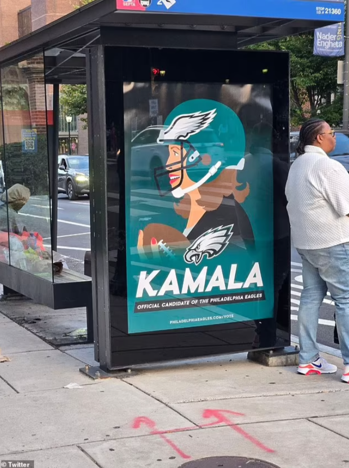 Philadelphia Eagles Address Unauthorized Political Ads Endorsing Kamala Harris