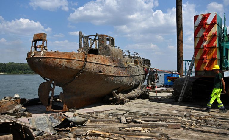 Sunken Nazi Ships Re-emerge in Danube River Amidst Historic Drought