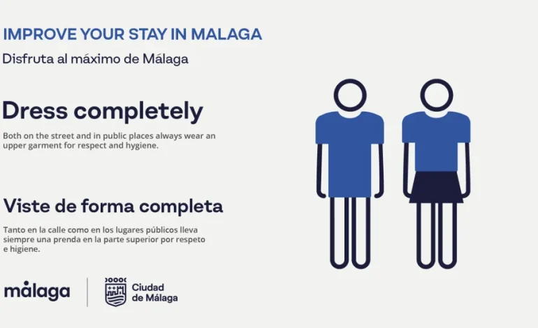 Spain’s Malaga Targets Tourist Behavior with “Dress Completely” Billboards