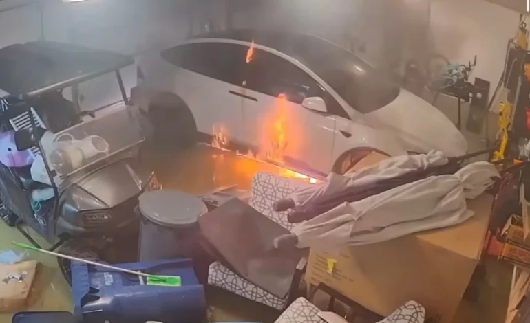 Tesla Catches Fire in Flooded Florida Garage After Hurricane Helene: Officials Issue Warning