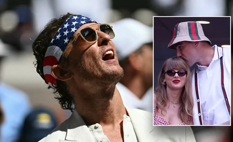 Stars Align at US Open: McConaughey, Swift, Kelce, and More Take in Men’s Finals