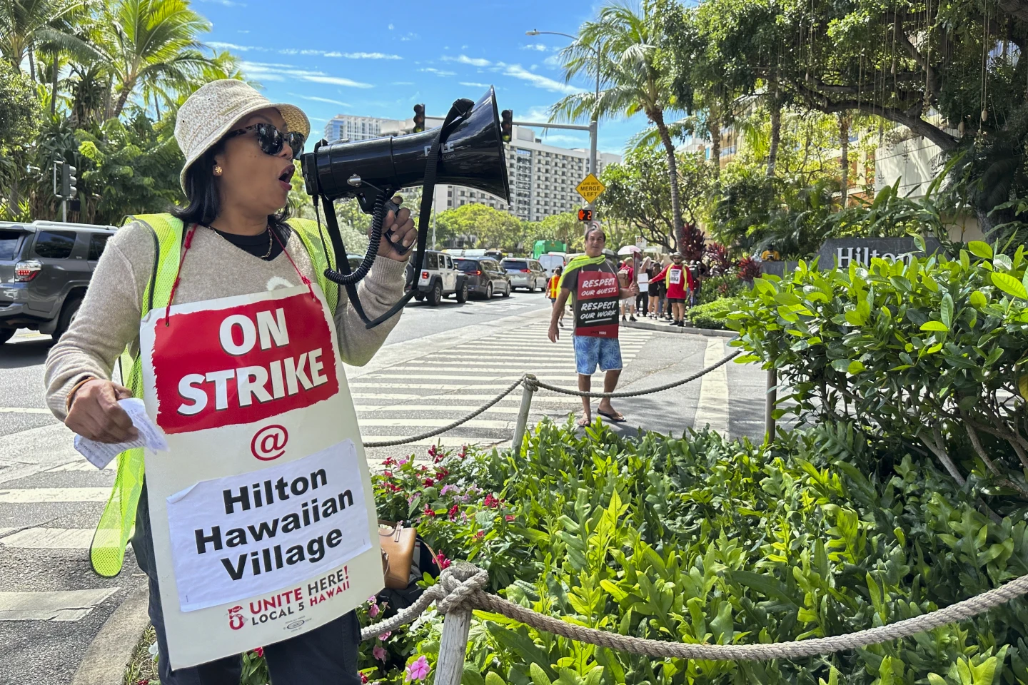 Workers at Hawaii’s Largest Hotel Strike Over Pay and Working Conditions