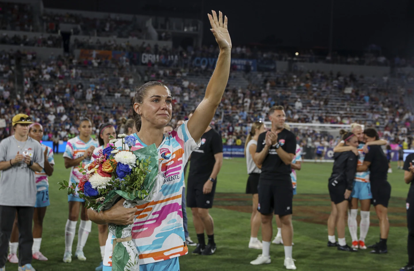 Soccer Player Alex Morgan Bids Emotional Farewell to Soccer in Final Game