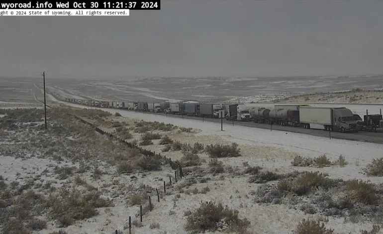 Traffic Piles Up on I-80 Following Crash, Delayed by Heavy Snowfall