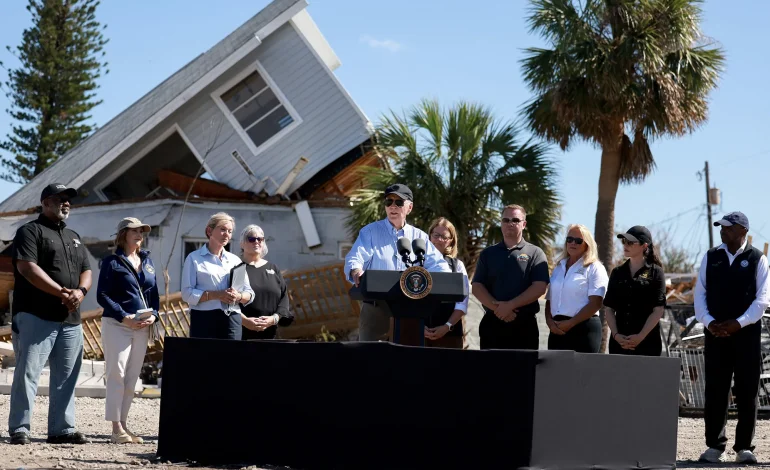 Biden Announces $612 Million in Recovery Aid for Hurricane-Ravaged Florida