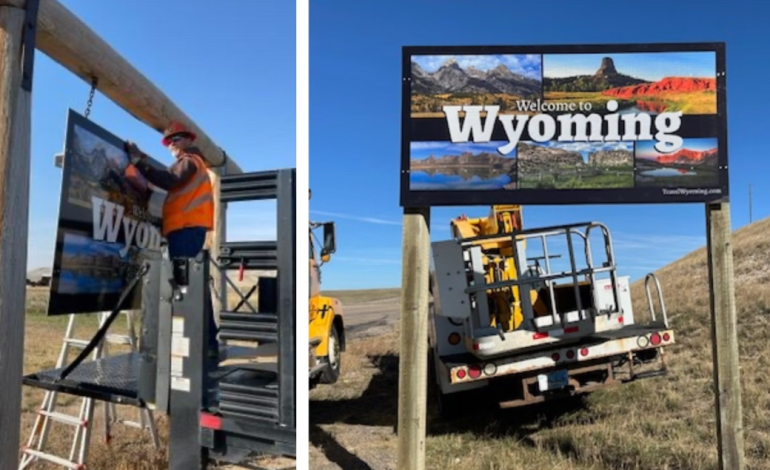 New “Welcome to Wyoming” Signs Installed, Old Signs to be Auctioned