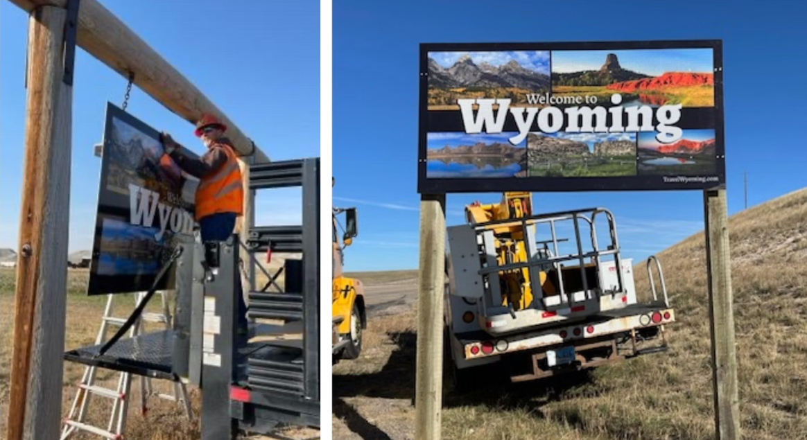 New “Welcome to Wyoming” Signs Installed, Old Signs to be Auctioned