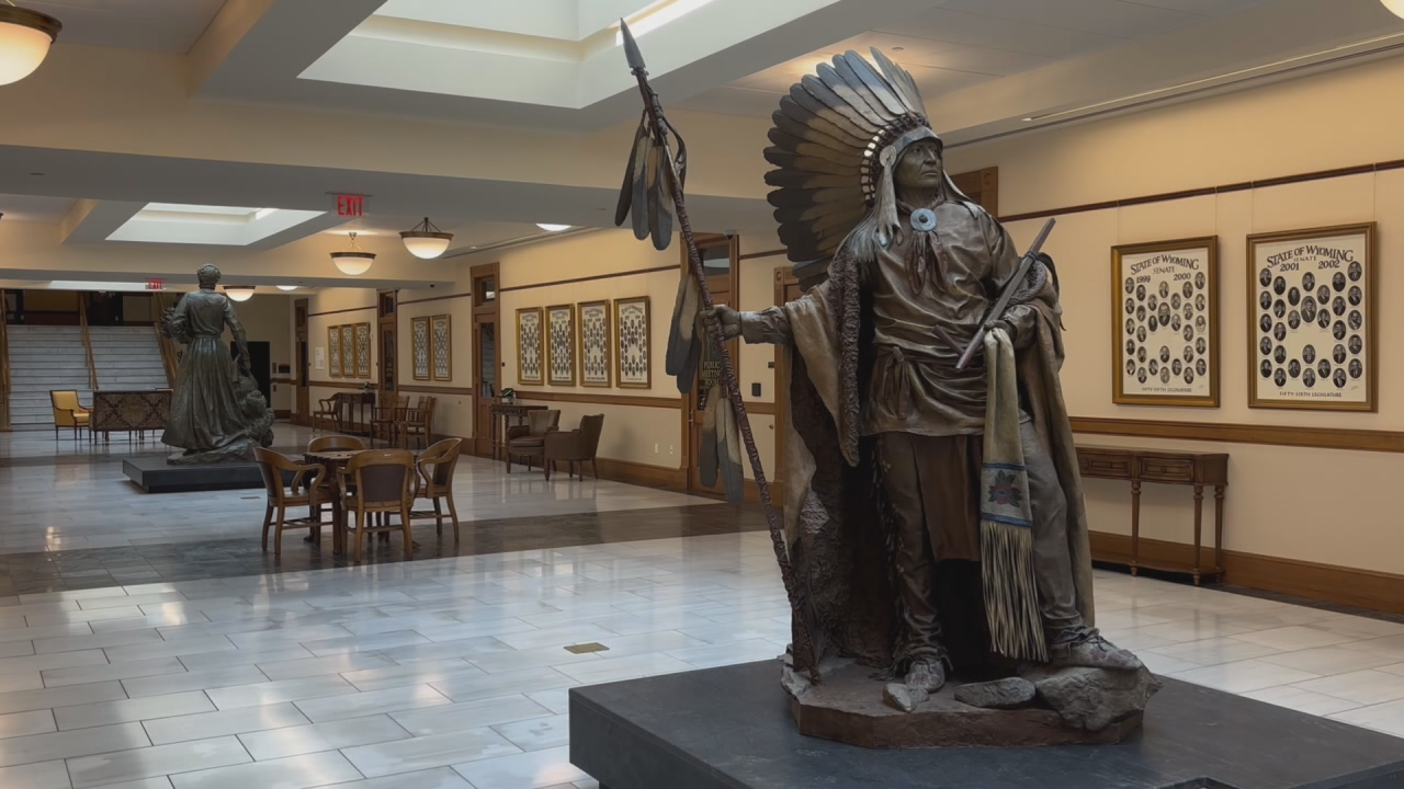 Wyoming Capitol Statues Relocated to New Home in Capitol Extension Building