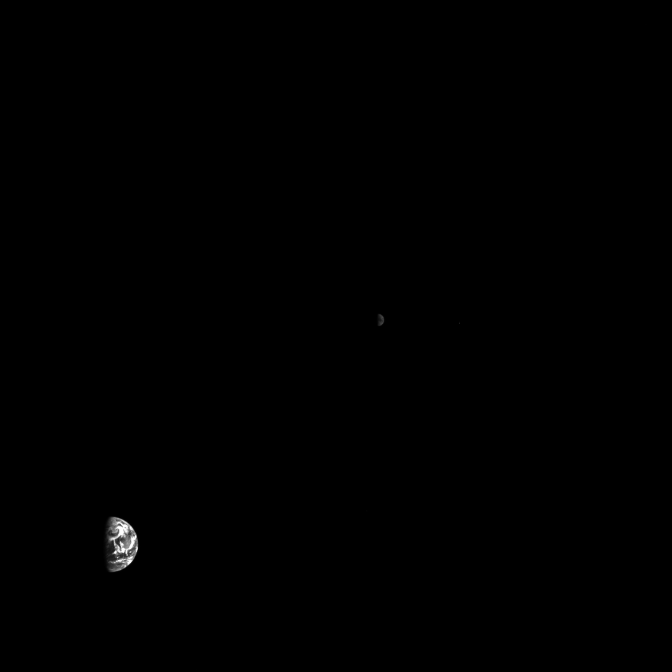 Hera Spacecraft Captures Initial Images of Earth and Moon