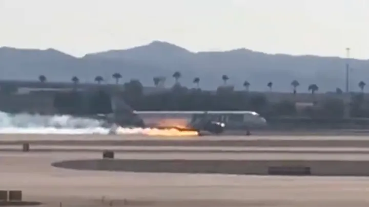 Frontier Airlines Flight Experiences Fiery Landing in Las Vegas