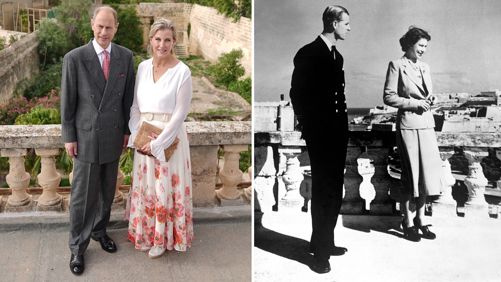 Duke, Duchess of Edinburgh Relive Royal History at Queen Elizabeth II’s Former Maltese Residence