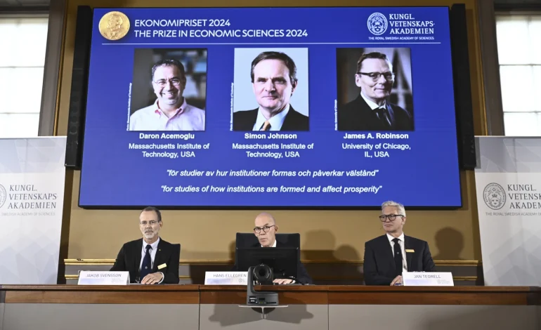 Nobel Prize in Economics Awarded to Trio for Research on Prosperity, Failure