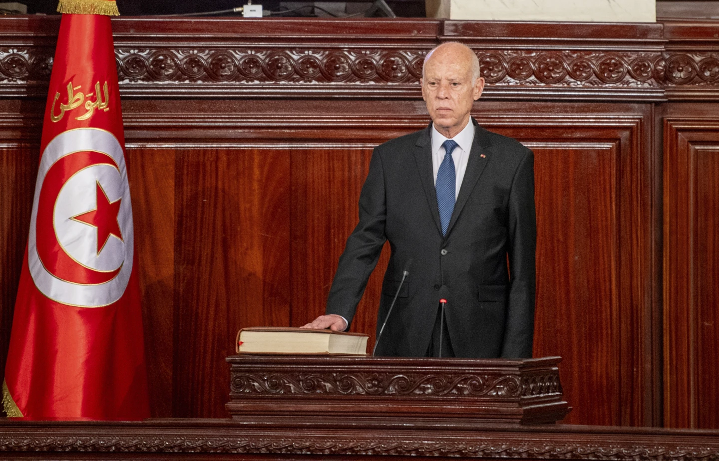 Tunisia’s Saied Sworn In for Second Term Amid Crackdown on Opposition