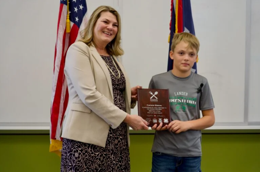 Lander Middle School Student Honored for Contribution to Wyoming Hunger Initiative