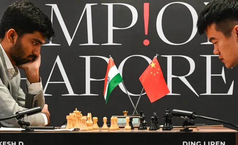 India’s Gukesh Levels World Chess Championship After Stunning Victory Over China’s Ding Liren