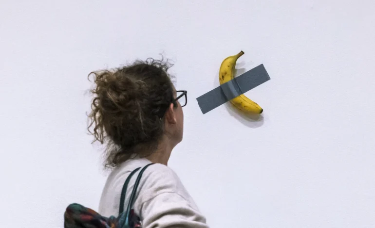 Banana Duct-Taped to Wall Sells for $6.2 Million at Sotheby’s Auction