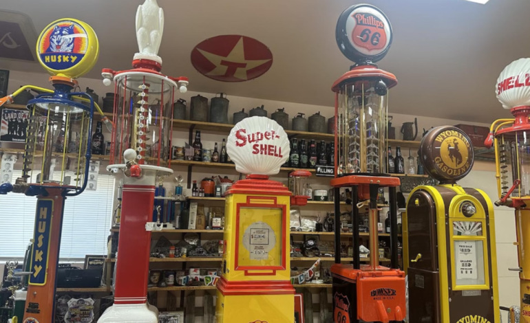 Wyoming Man’s Discovery in Weed Field Sparks Passion for Restoring Vintage Gas Pumps