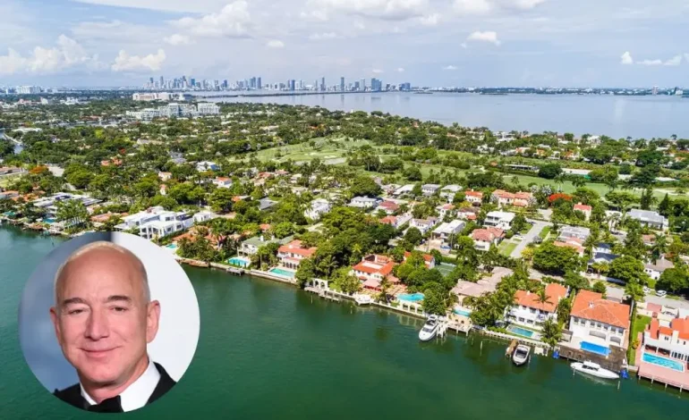 Miami Lot Near Jeff Bezos’ Properties Listed for $200 Million