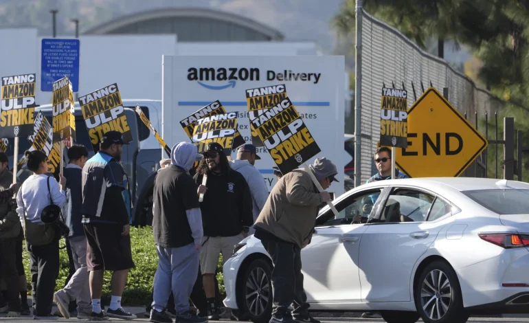 Teamsters Launch Amazon Strike at Seven Delivery Hubs Ahead of Christmas