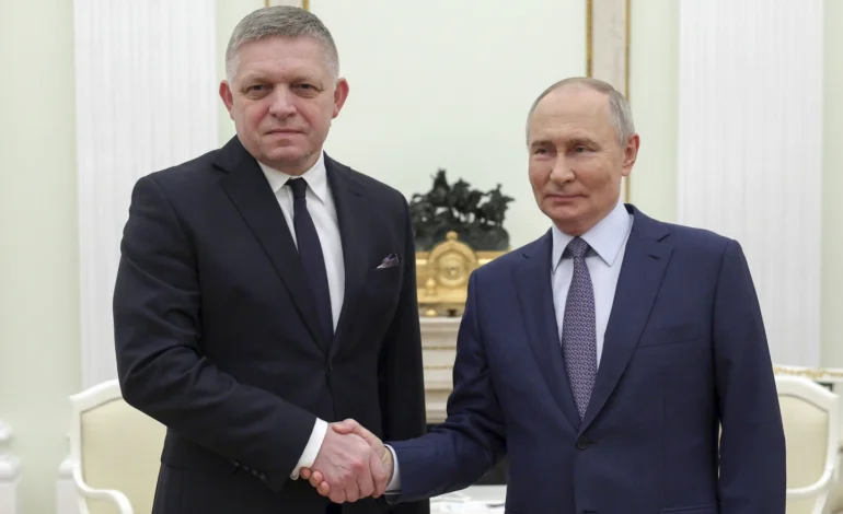 Slovak Prime Minister Fico Visits Russia’s Putin in Kremlin Meeting Amid EU Tensions