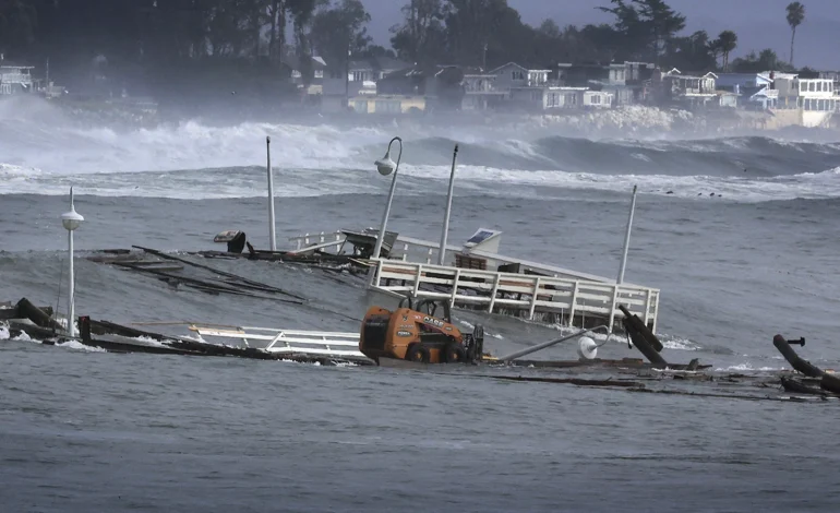 California Storm Claims Life, Collapses Pier, Unleashes Powerful Surf