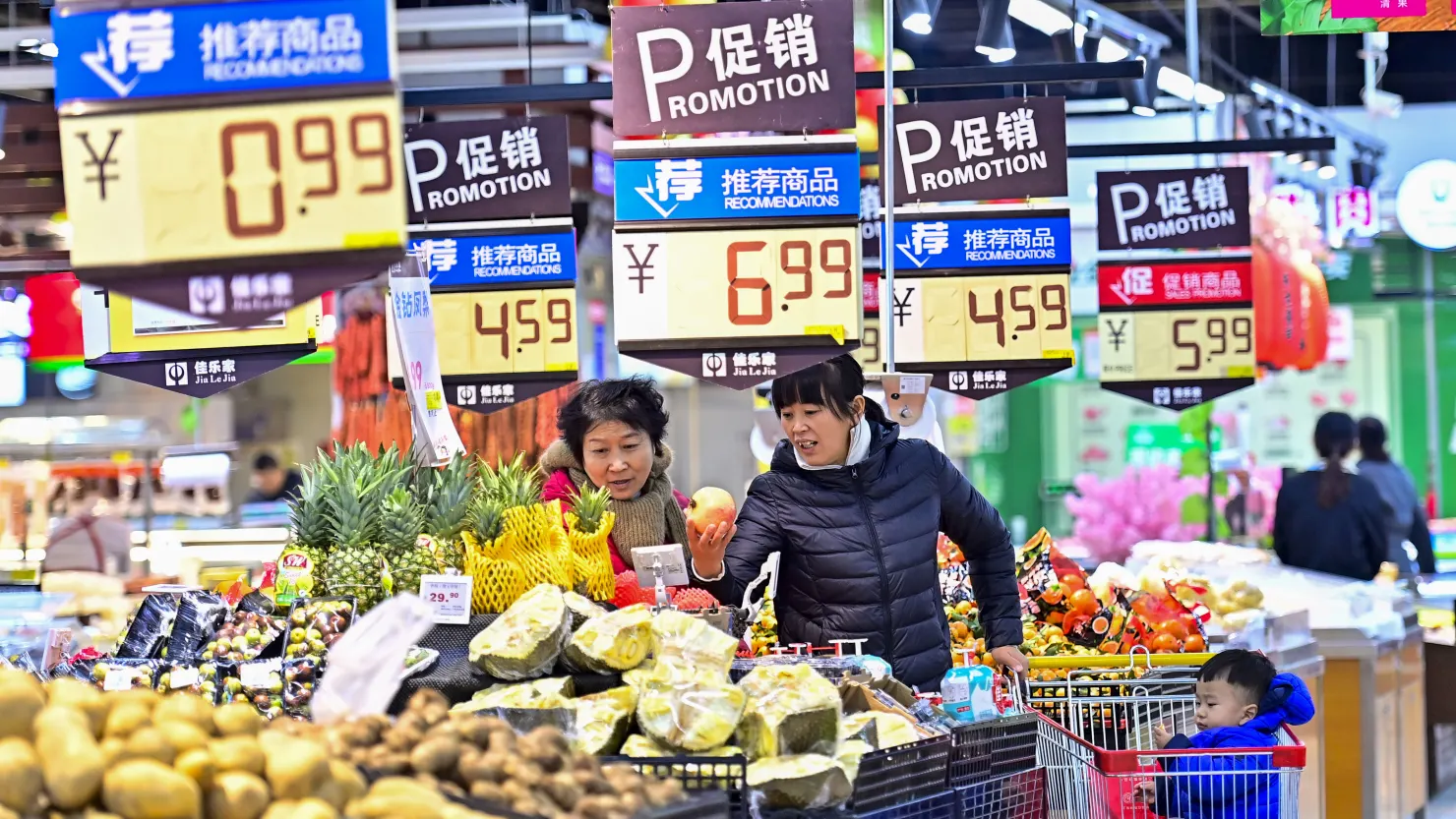 China’s Consumer Inflation Slows Further in December, Raising Deflation Concerns