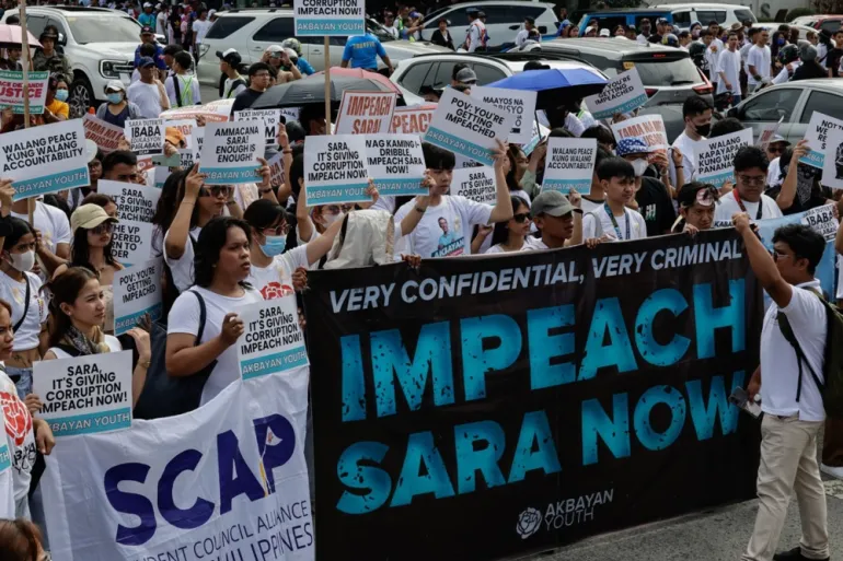 Manila Protests Demand Impeachment of Philippine VP Sara Duterte