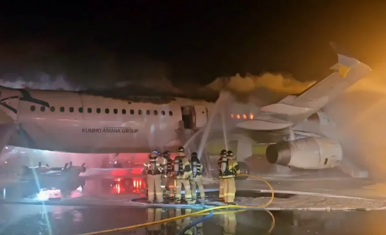 Plane Catches Fire on Runway in South Korea, Passengers Evacuated Safely