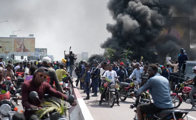 Protests Erupt in DR Congo’s Kinshasa Amid M23 Rebel Offensive