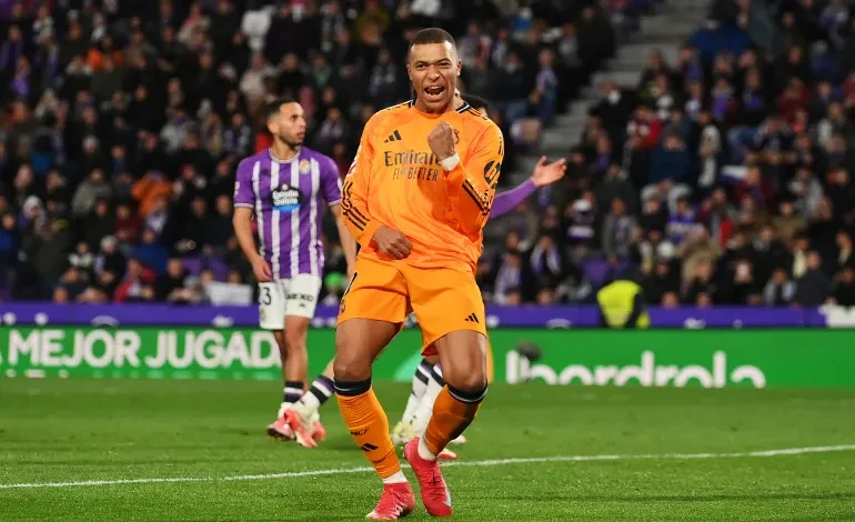 Mbappe’s Hat-Trick Propels Real Madrid to Victory Over Valladolid, Extends La Liga Lead