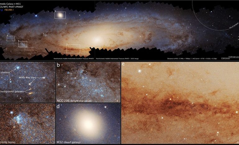 Hubble Reveals Andromeda Galaxy’s Dynamic Past