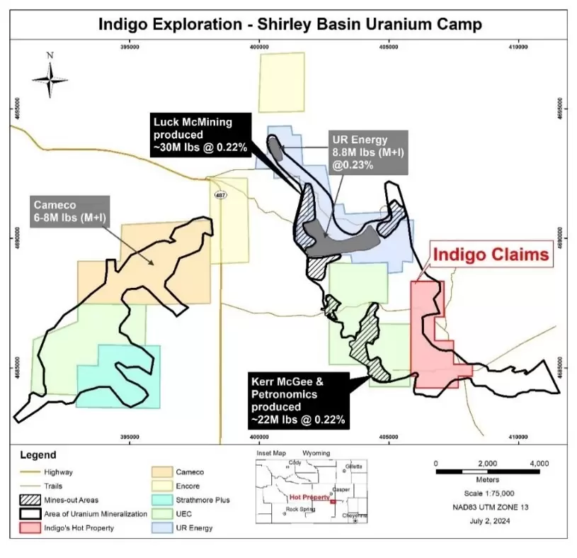 Indigo Exploration Reports Over 160 Uranium Intercepts in Wyoming’s Shirley Basin