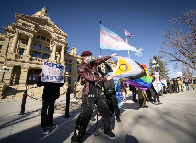 Anti-Trump Protest Held at Wyoming State Capitol